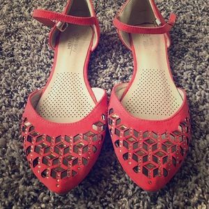 Coral color flats